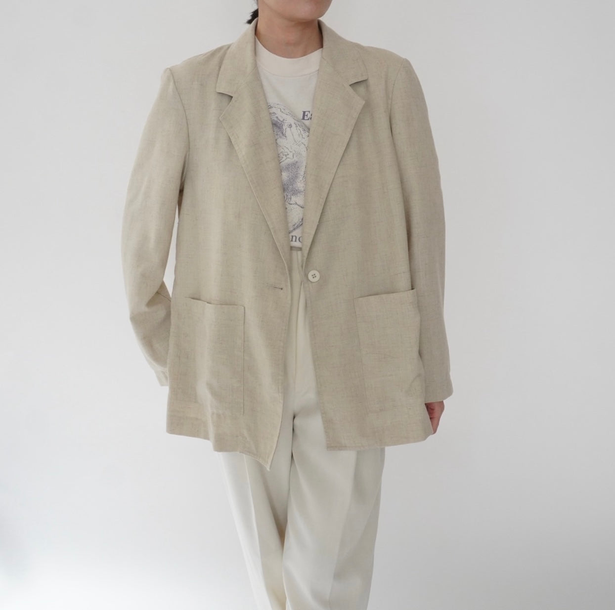 90s Rayon Light Jacket