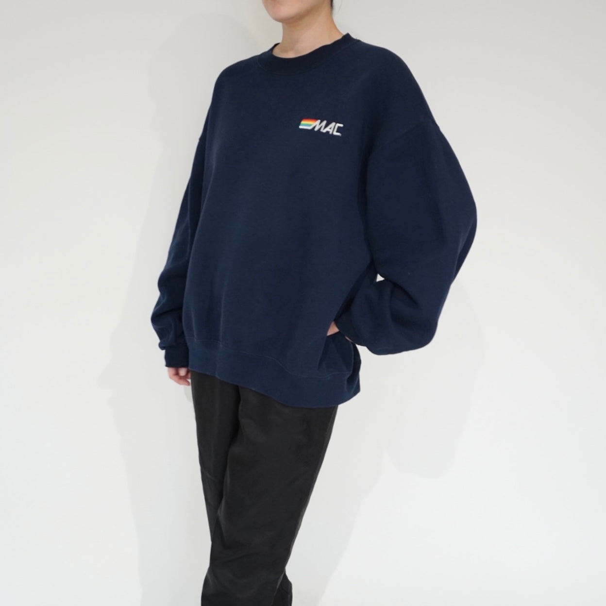 90s "MAC" Embroidery Sweater Made in USA