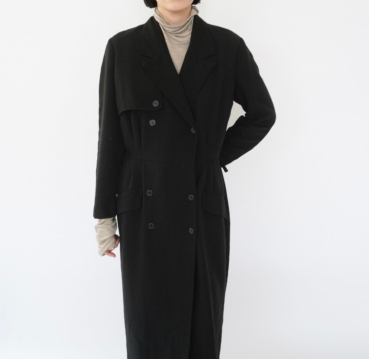 90s Black Design Dress