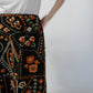 80s Fringe Design Skirt Made in Italy