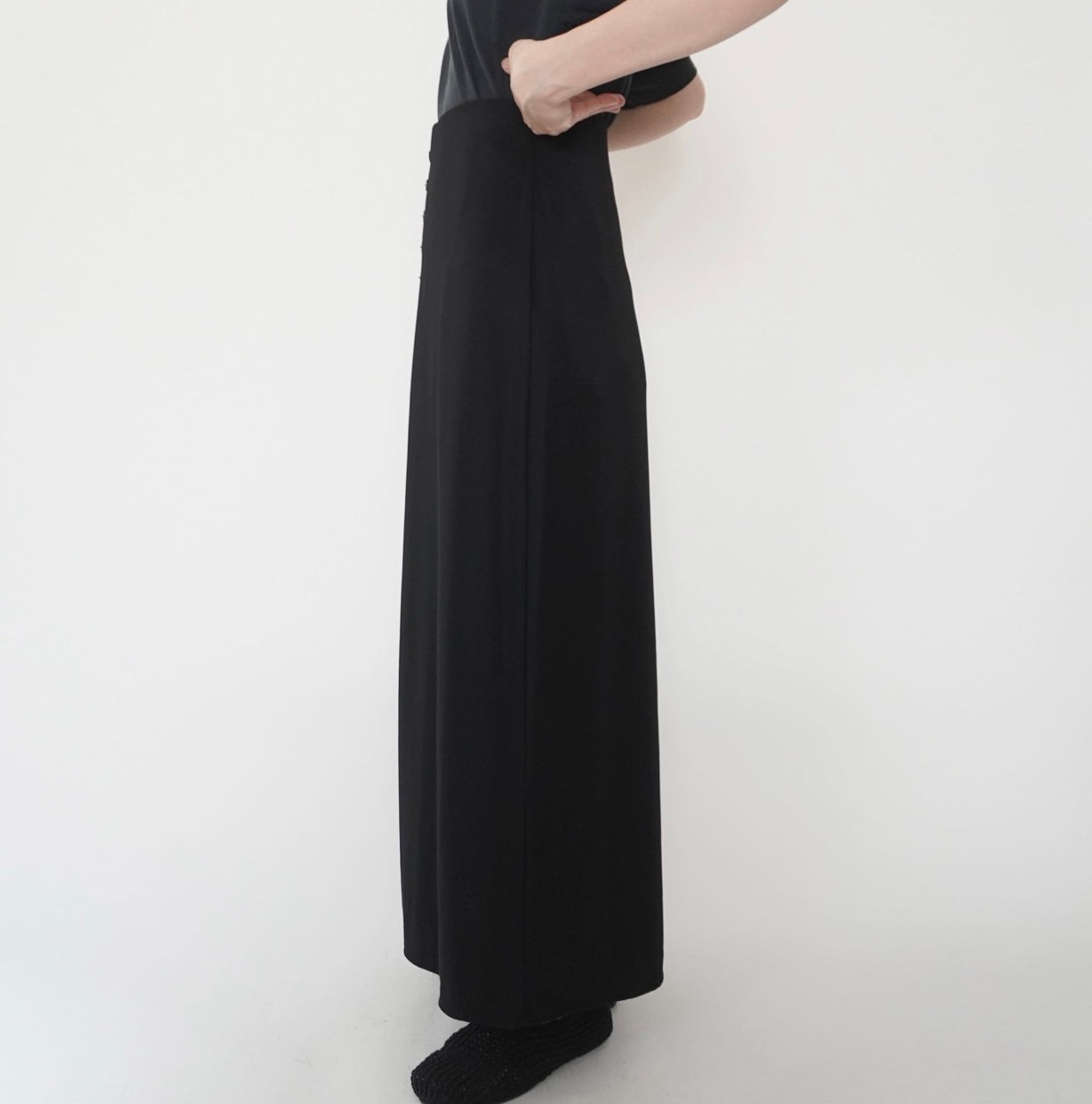 90s Black Skirt Made in USA