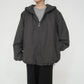 C.Gray Hooded Jacket