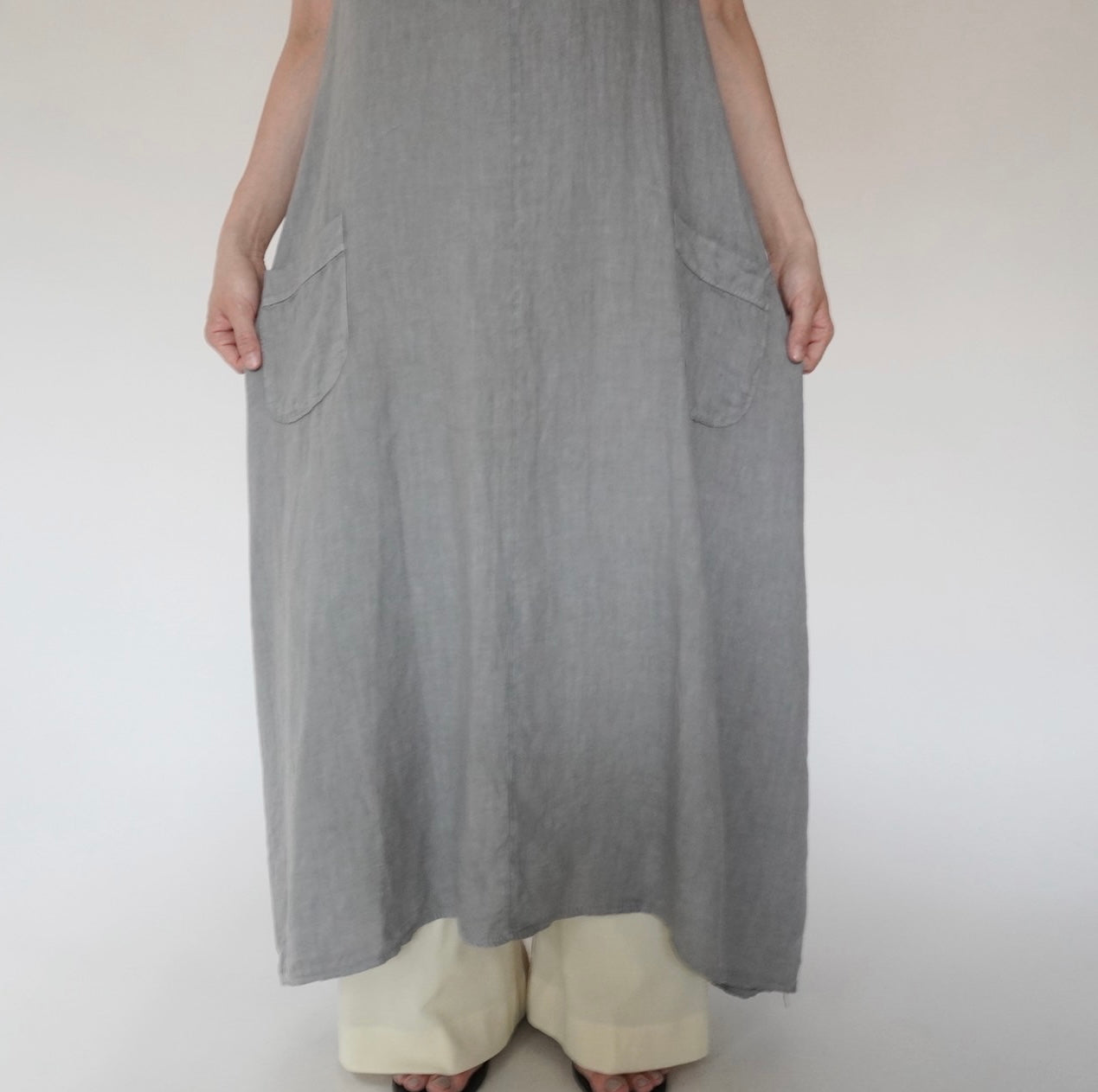 90s Linen  Maxi Dress Made in Italy