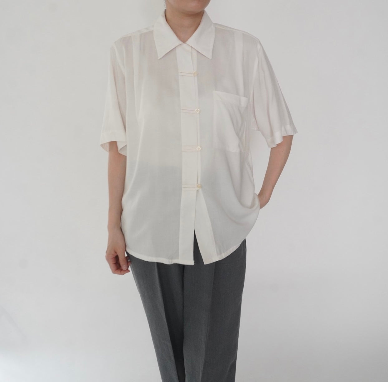 90s Design Rayon Shirt