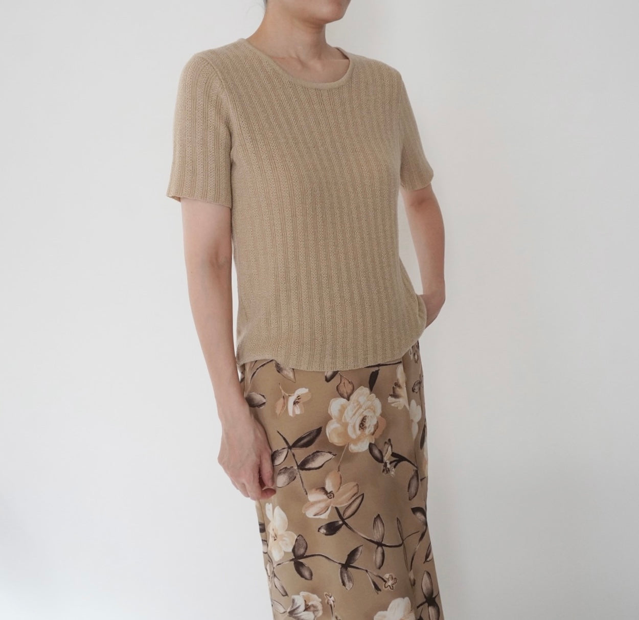 90s Beige Top