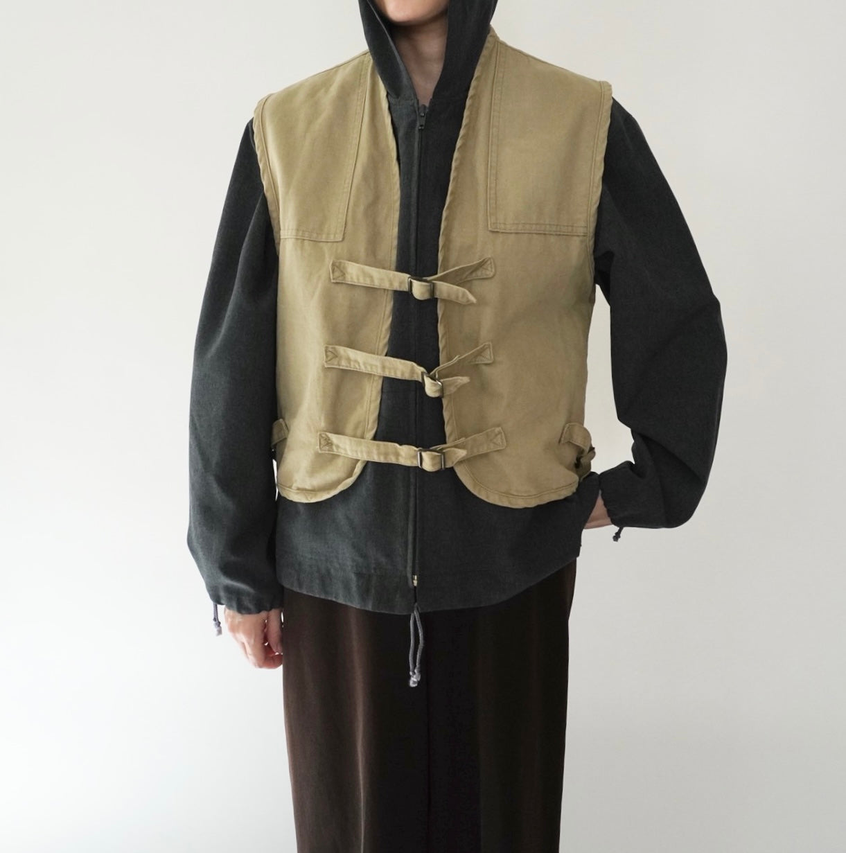 70s Belt Design Vest Made in USA