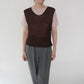90s Brown Sleeveless Top Made in Italy