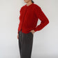 80s Red Cardigan
