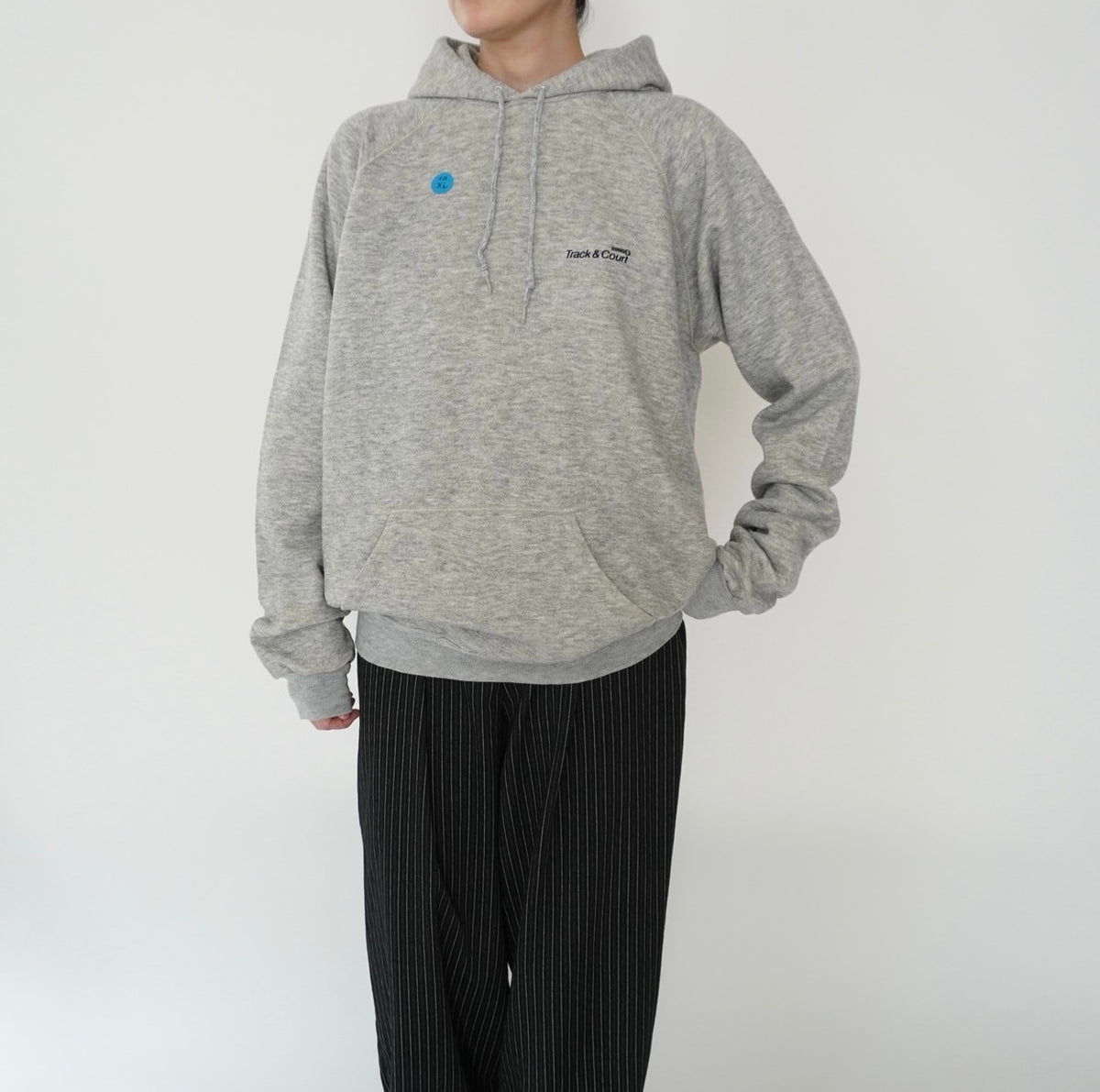 80s Hooded Sweater Made in USA Dead Stock