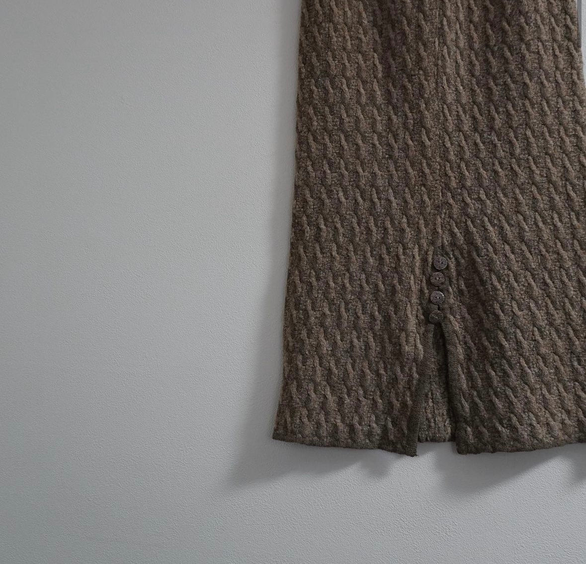 80s Pattern Knit Skirt