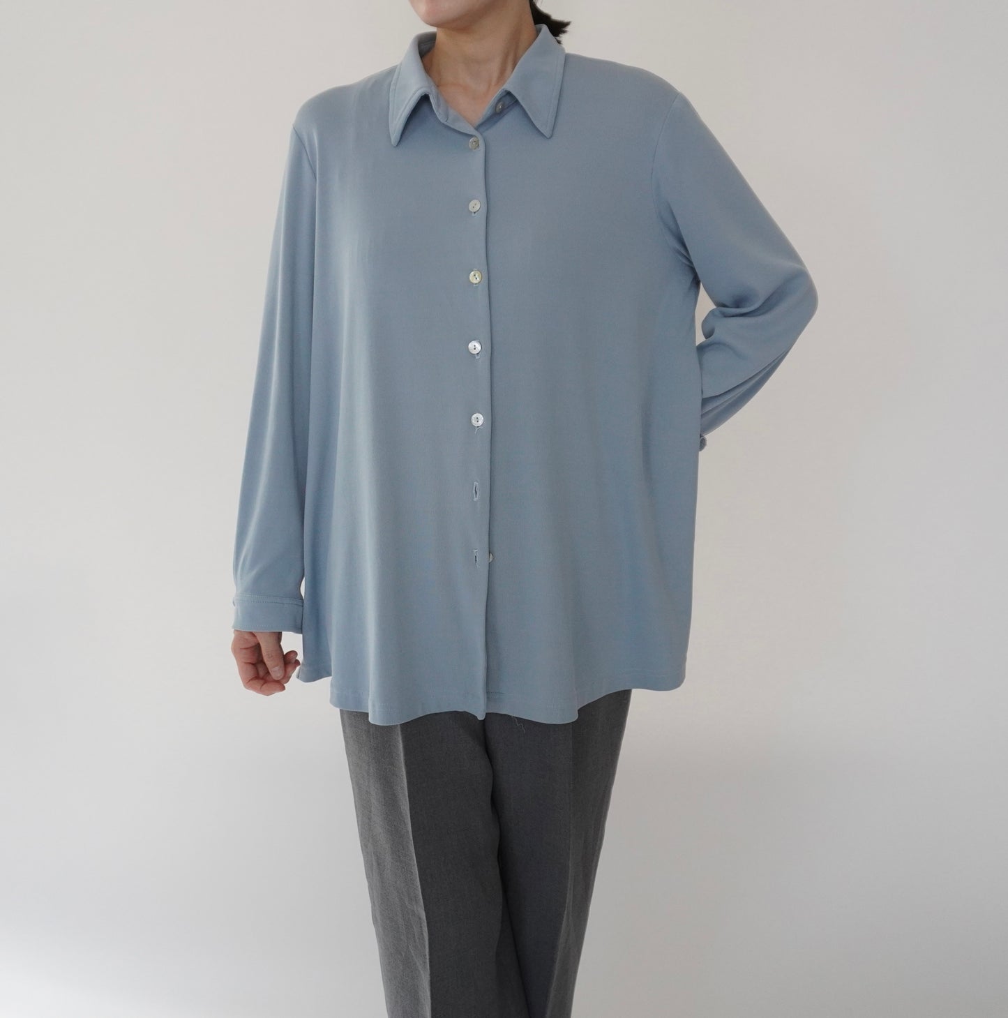 90s Light Blue Shirt Made in USA
