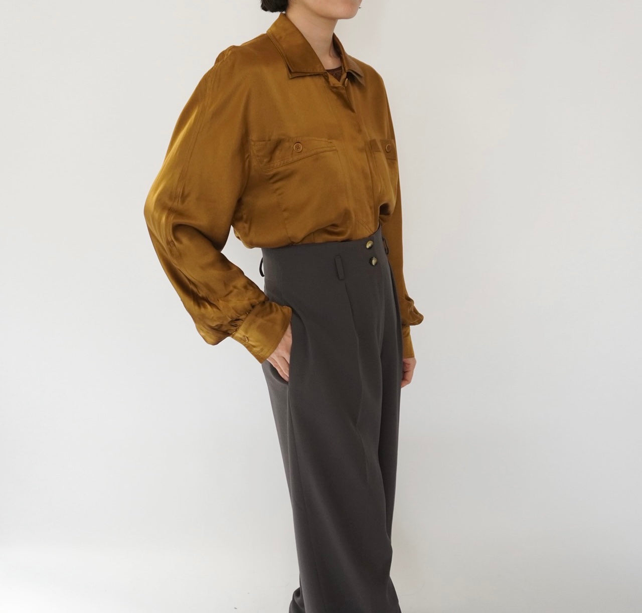 80s "ESCADA" Silk Shirt Made in Italy