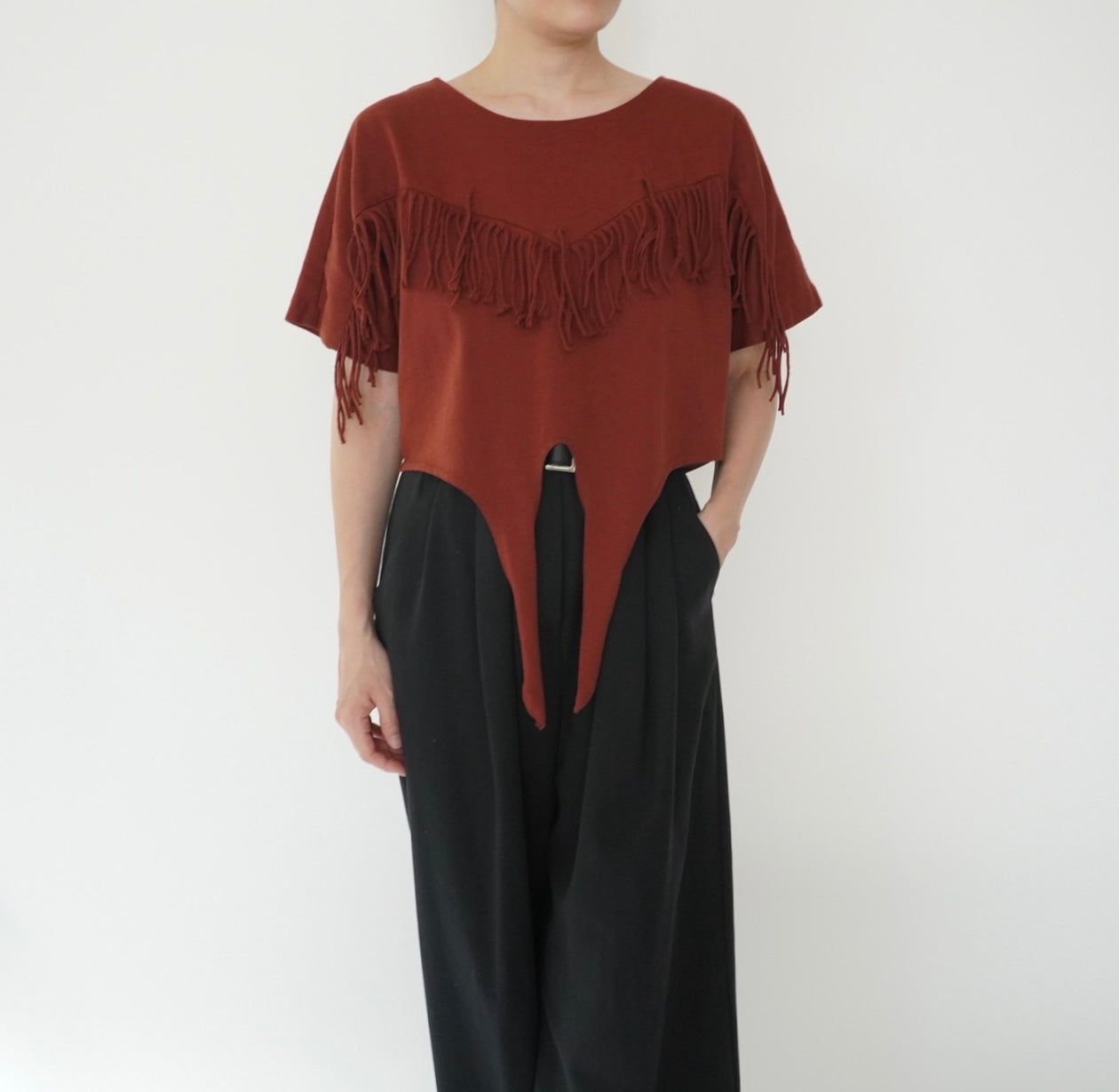 90s Fringe Design Top Made in USA