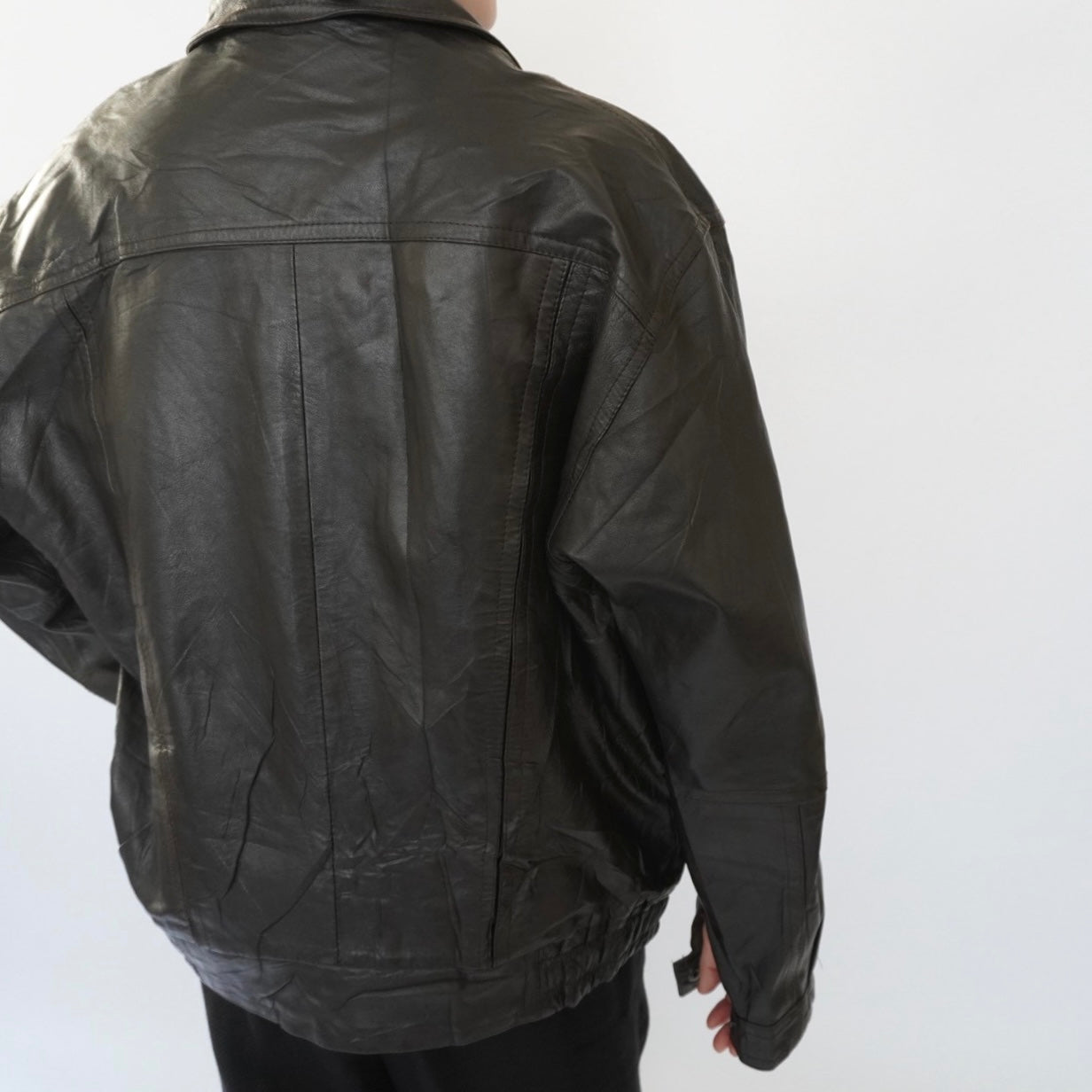 90s Leather Jacket Made in France
