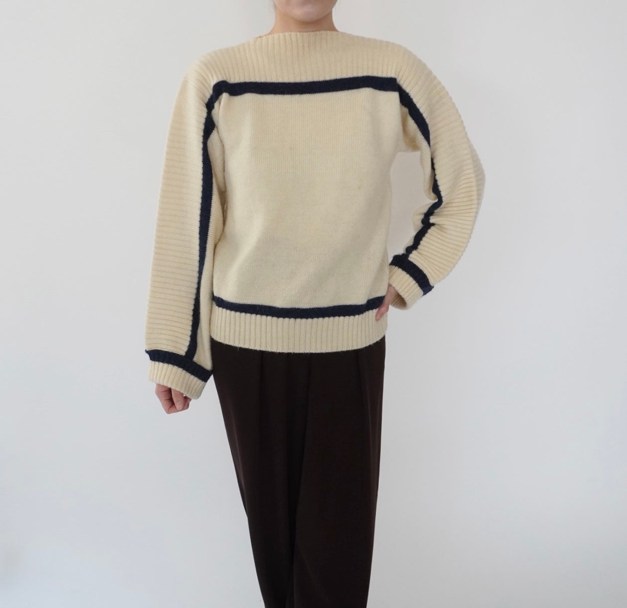 80s＂Rodier Paris" Design Knit