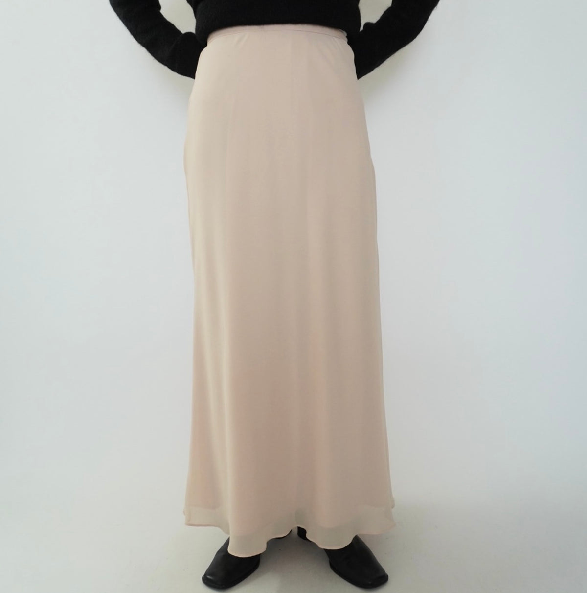 90s Sheer Maxi Skirt Made in USA