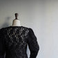 80s Black Design Knit