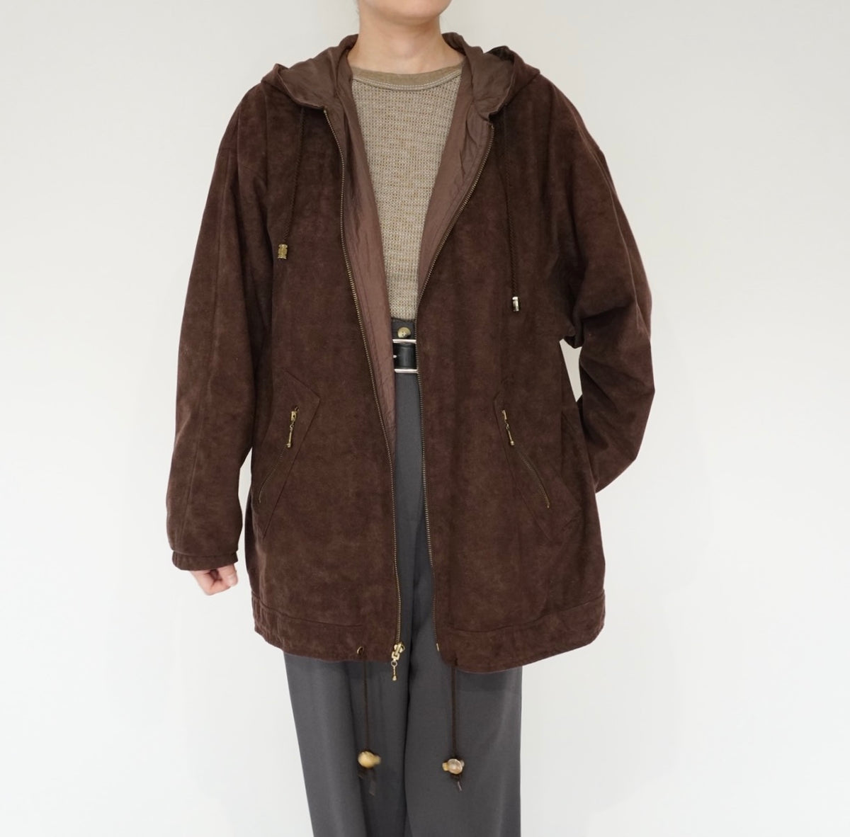90s Design Brown Jacket