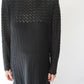 80s Black Knit Dress