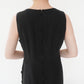 90s Black Linen Dress