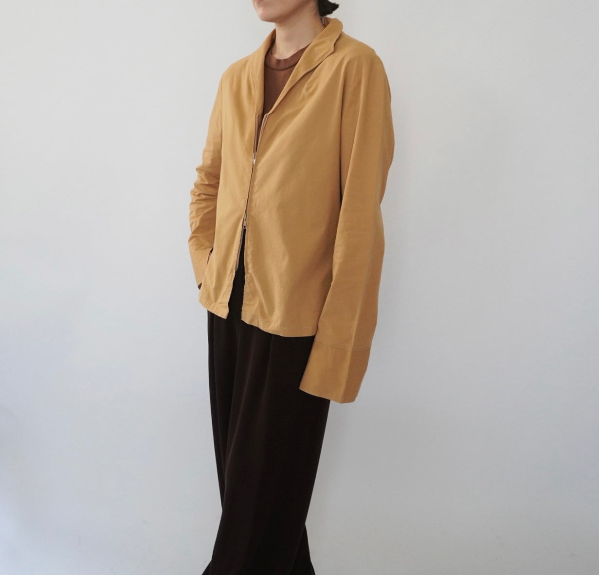 90s"NARACAMICIE" Zipped Shirt