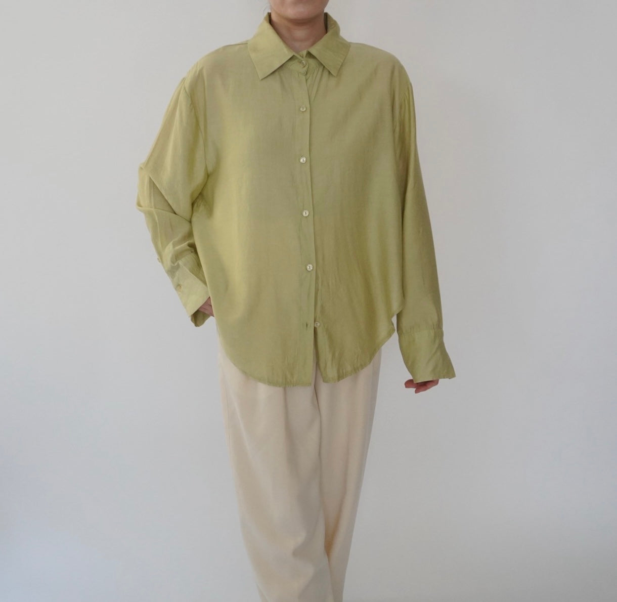 90s Light Green Shirt