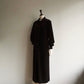 90s Brown Velor Maxi Dress Made in USA