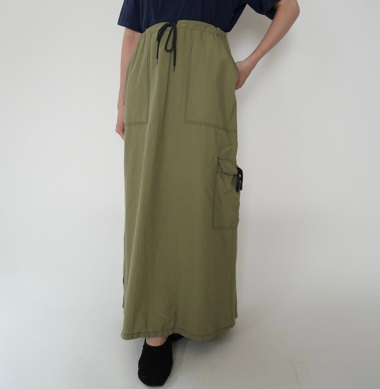 90s Khaki Design Skirt Made in USA