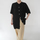 90s Black Long Blouse