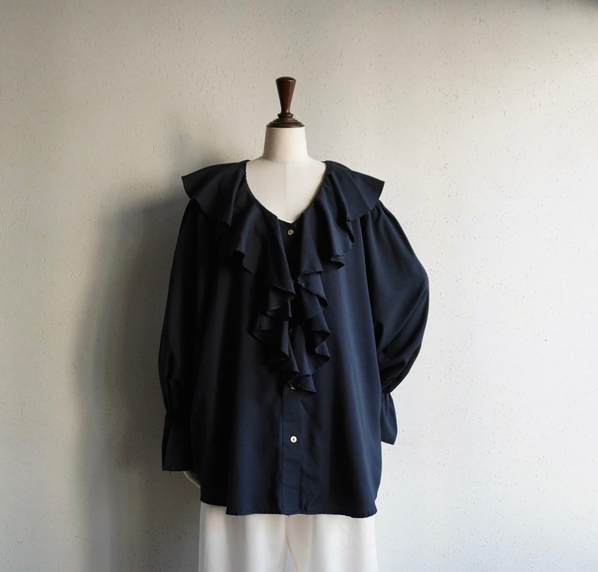 90s Ruffle Blouse Made in USA