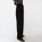 90s Black Velour Wide Pants