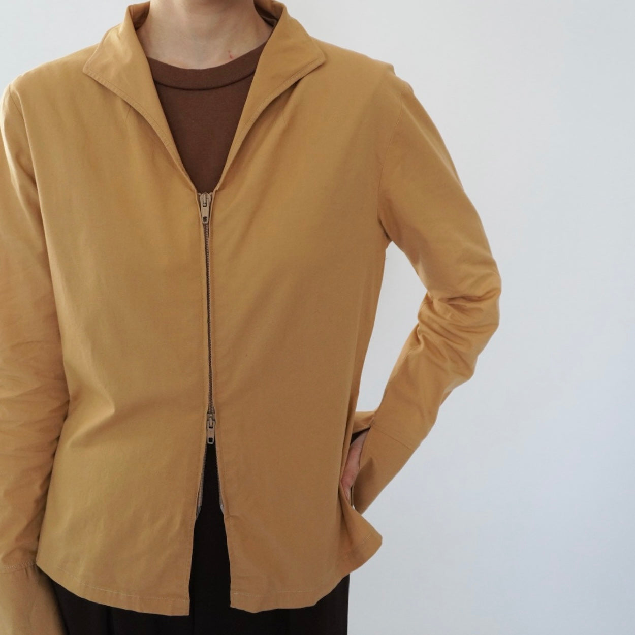 90s"NARACAMICIE" Zipped Shirt