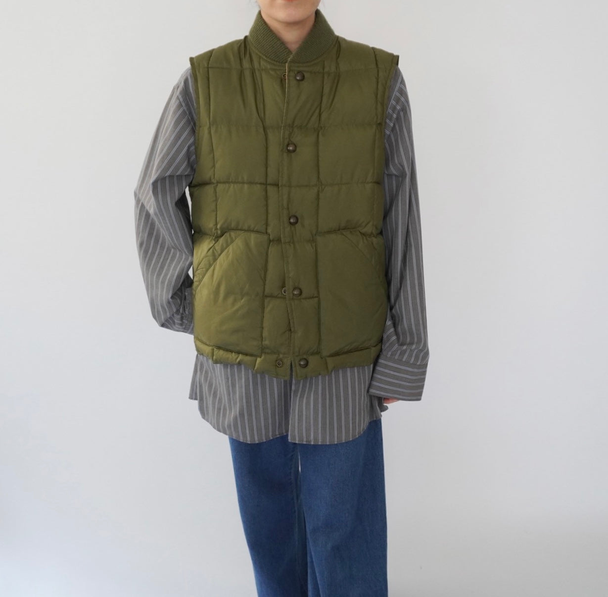 90s Quilted Reversible Vest