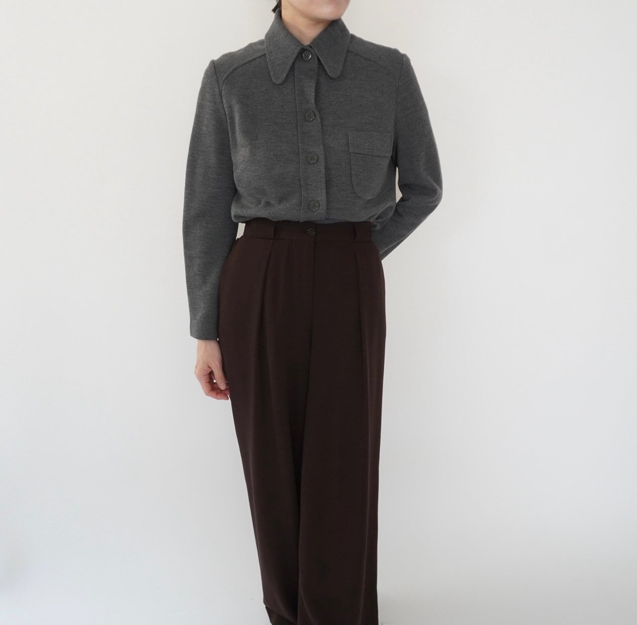70s Gray Shirt Made in Sweden
