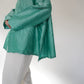 90s Raw Silk Boxy Blouse
