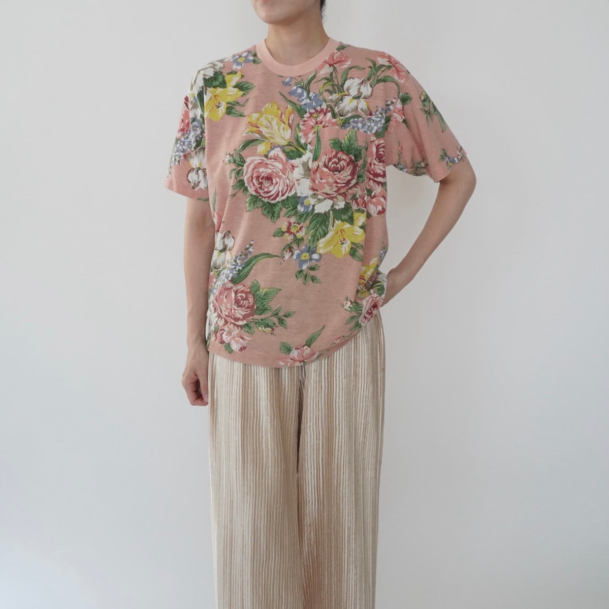 90s floral Printed T-shirt