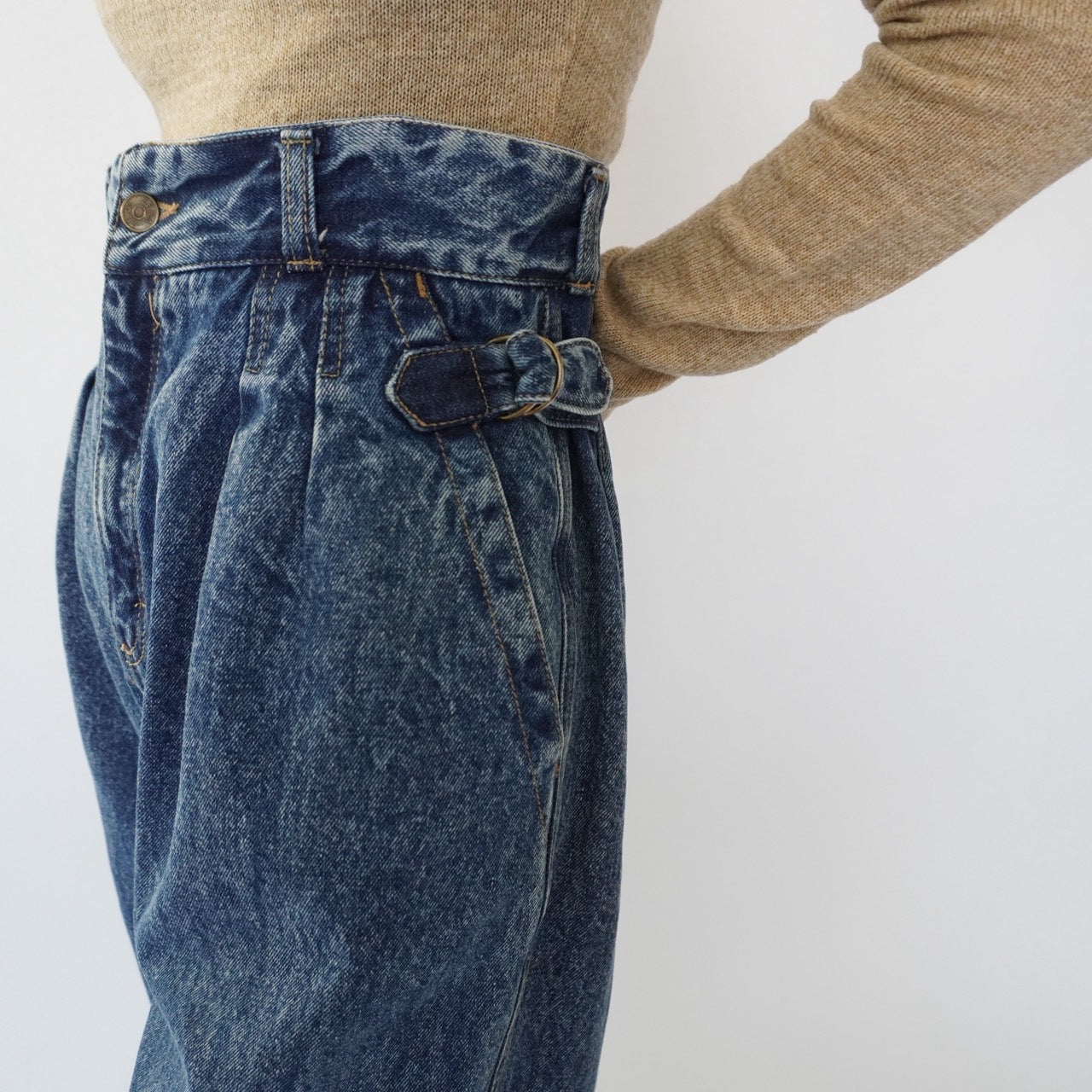 90s High Waisted Denim Pants
