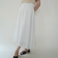 90s White Linen Skirt