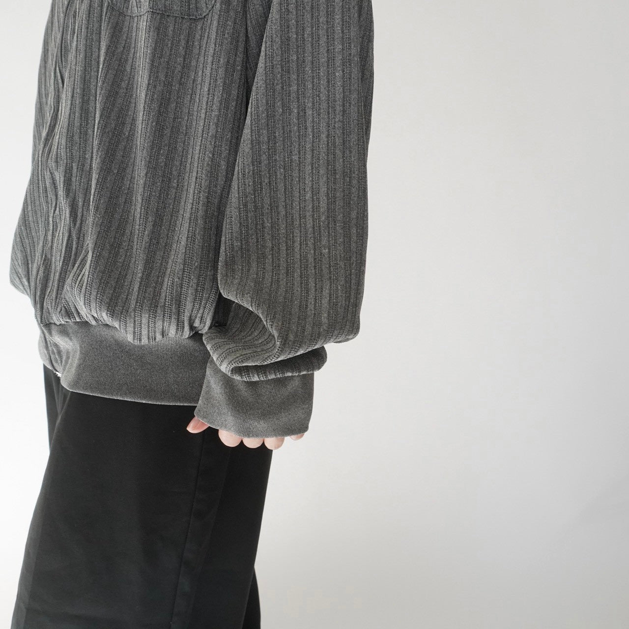 90s Ribbed Zip Top