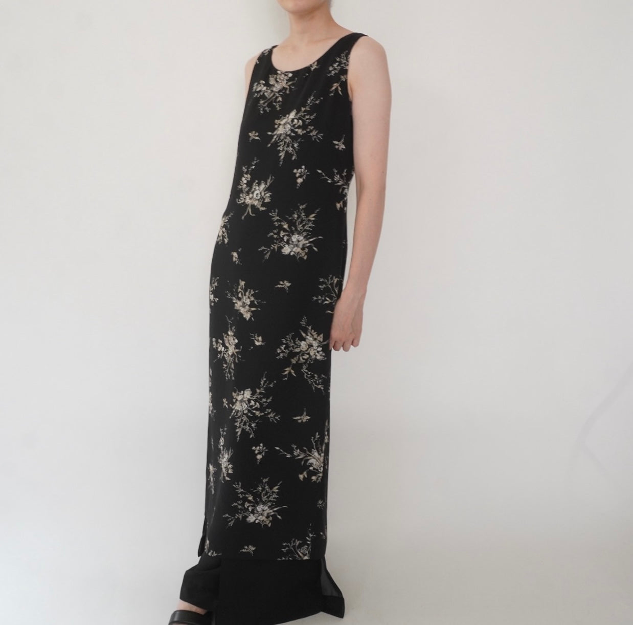 90s Floral Print Dress