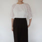 80s Cut Lace Design Blouse