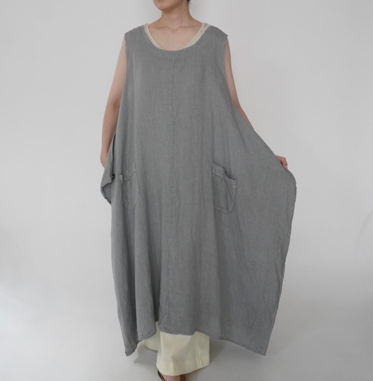 90s Linen  Maxi Dress Made in Italy
