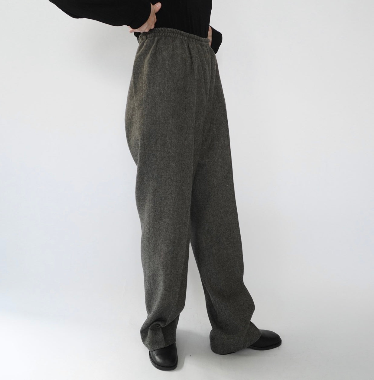 80s Wool High Waist Pants Made in USA