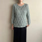 90s Silk Crochet Top