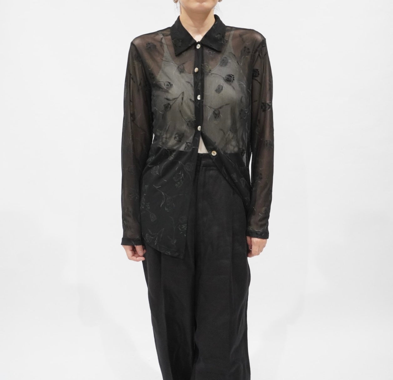 90s Sheer Design Shirt