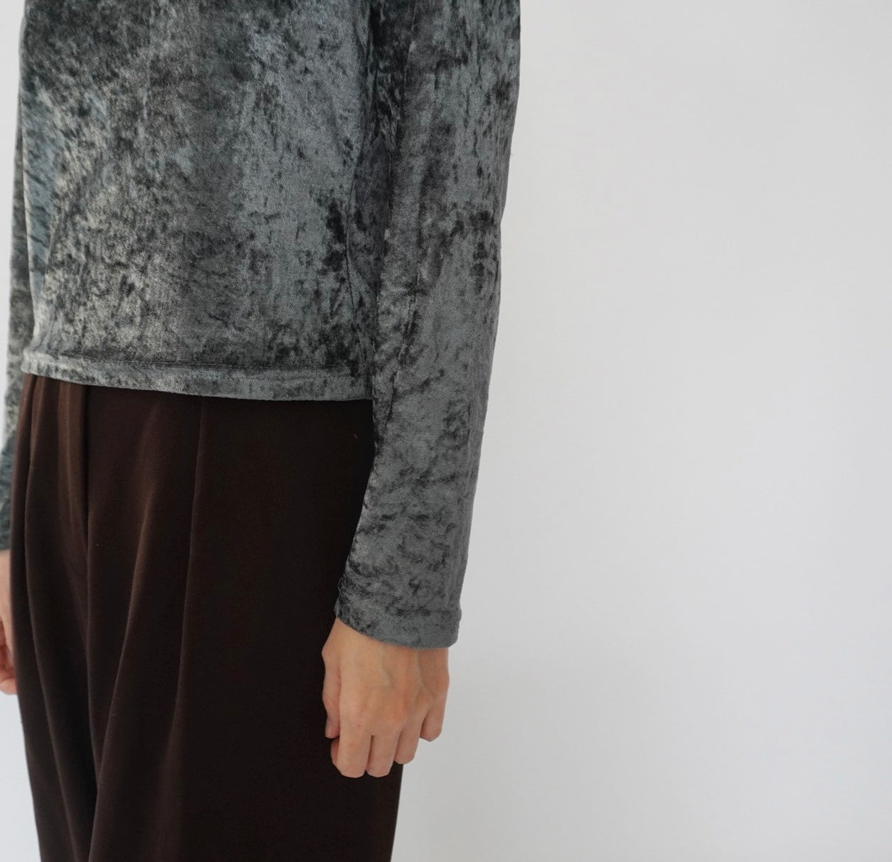90s Velour Top Made in Italy