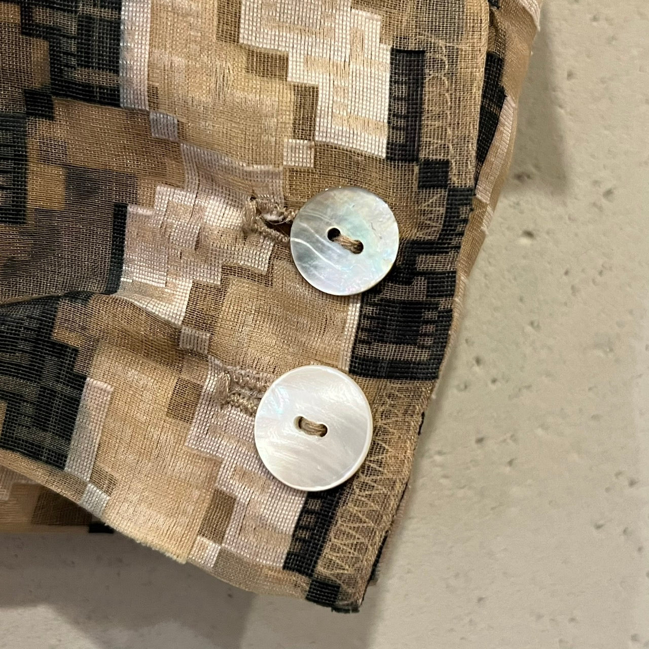 90s Sheer Pattern Shirt