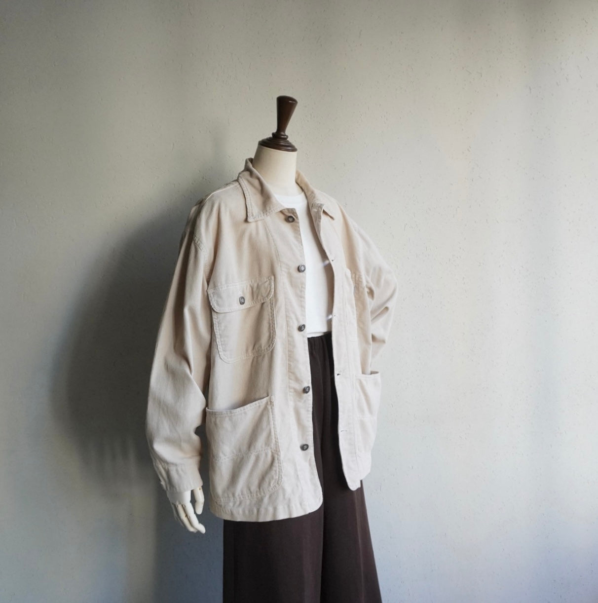 90s "GUESS " Corduroy Shirt,Jacket Made in USA