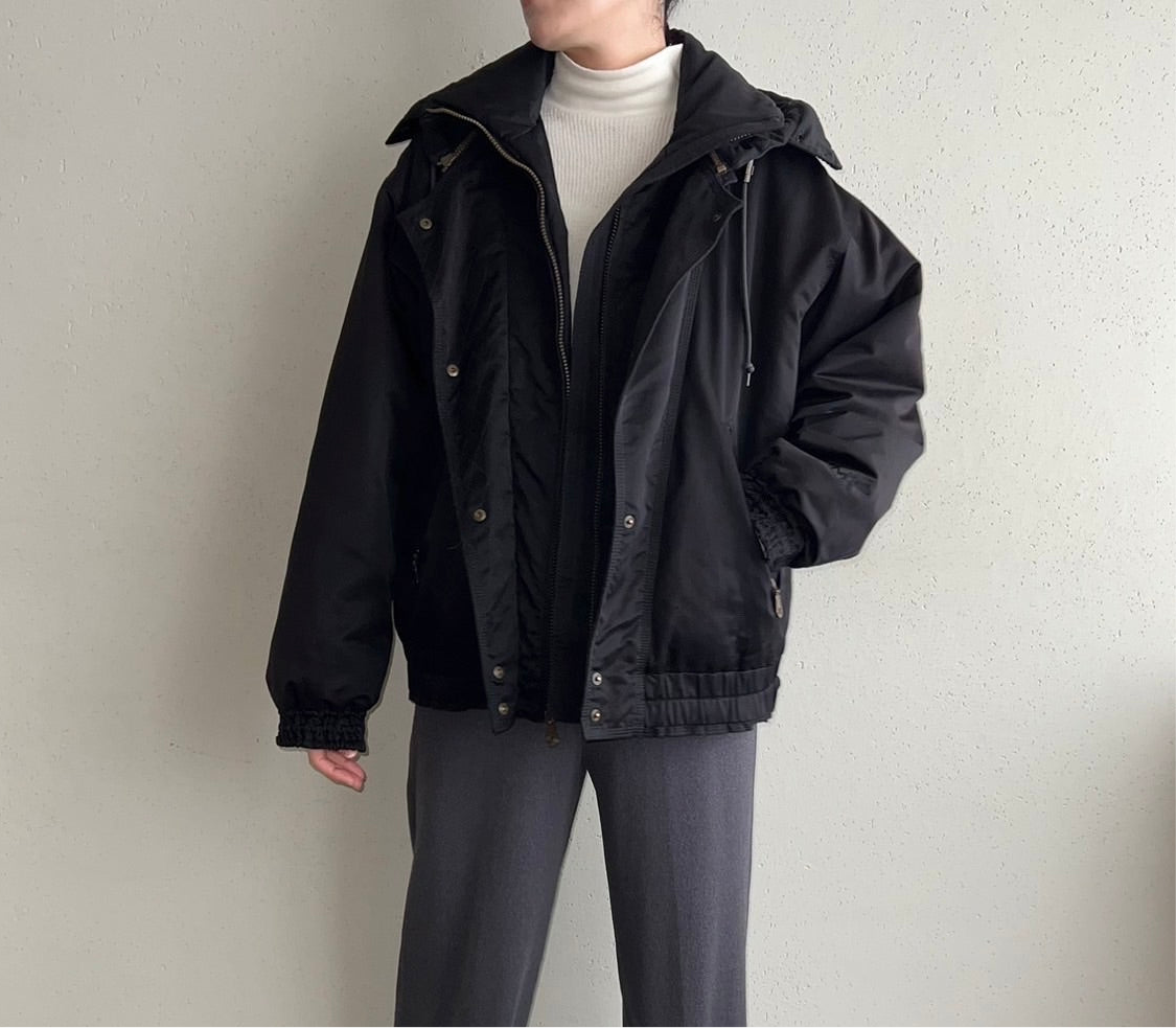 90s Black Design Jacket