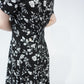 90s Floral Print Maxi Dress
